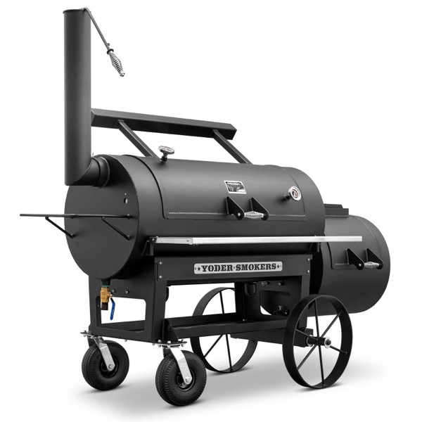 Yoder Smokers Kingman offset stick-burner smoker